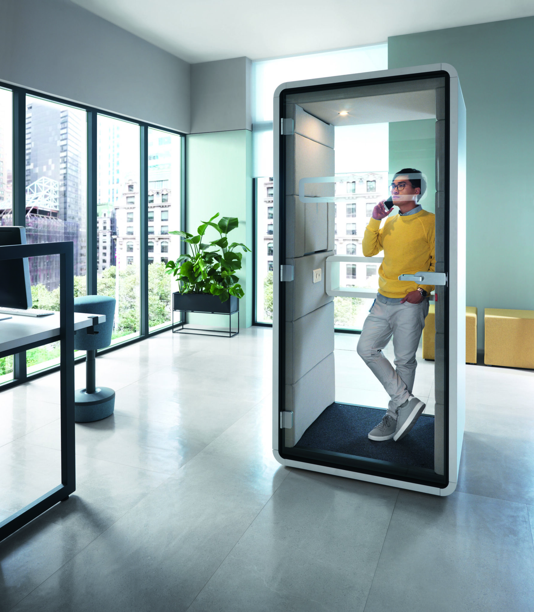 private hush phone booth